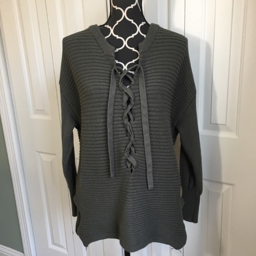 Green sweater dress